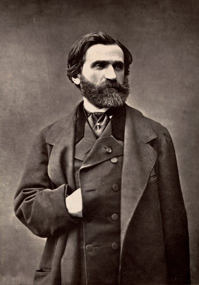 Portrait of Giuseppe Verdi by French Photographer